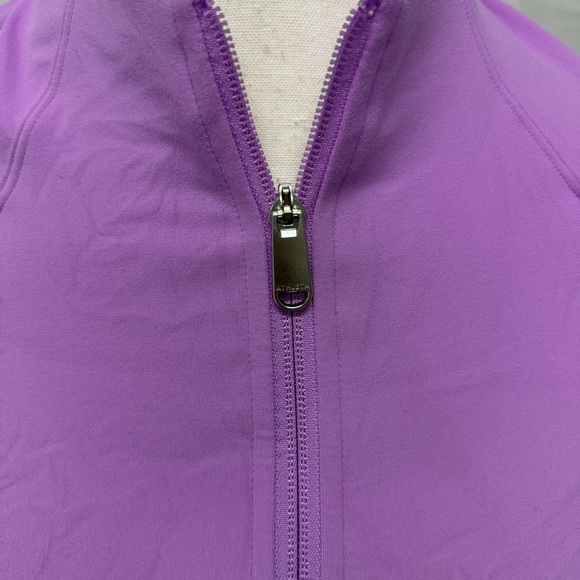 Athleta Lavender Full Zip Jacket XXS | Fitted Activewear Layer - Picture 5 of 10